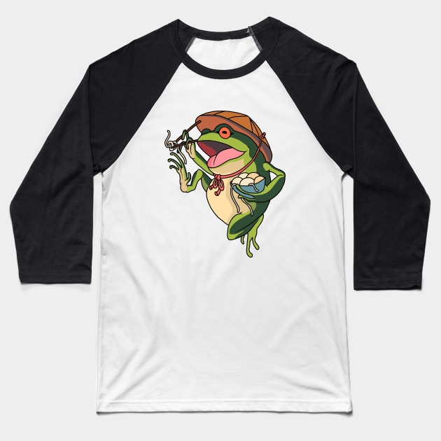 Frog Baseball T-Shirt by valentinahramov